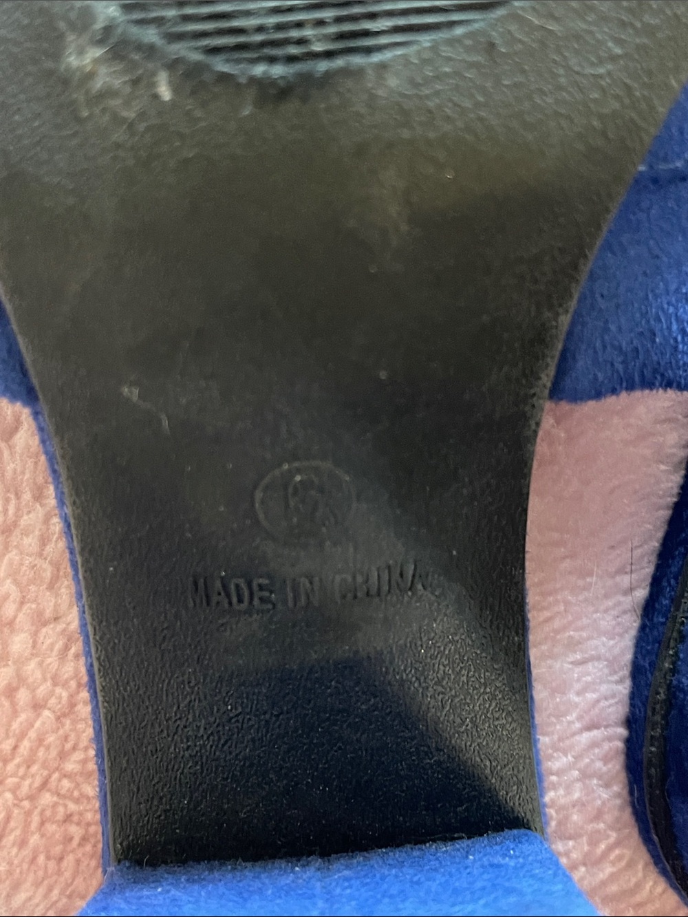 Avon Blue Ruffle Block Heel Mules - Picture 6 of 6